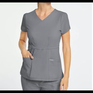 Jaanuu scrub top light gray